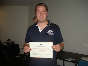 11. 2010 Helman-Klinger Award (All Round Achievement) Peter Hollands